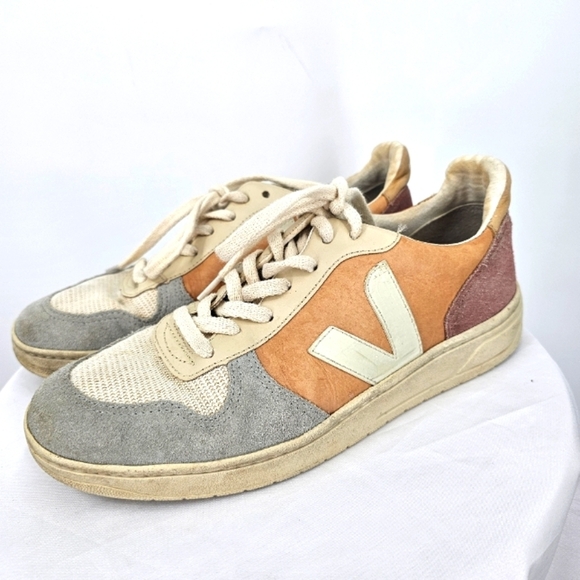Veja V-10 Colorblock Sneakers | Leather Suede Mesh | Women’s 9 - Picture 1 of 9